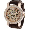 Brinley Co. Women's CZ Accented Silicone Watch