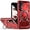 Red, variant on for Samsung Galaxy A16  Case with 360° Ring Kickstand, Dual Layer Military Grade Heavy Duty Shockproof Protection Rugged Phone Case Cover for Samsung Galaxy A16. SHJ-Green