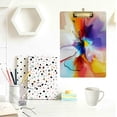 thumbnail image 4 of FMSHPON Abstract Blue Violet Flower Clipboard Hardboard Wood Nursing Clip Board and Pull for Standard A4 Letter 13x9 inches, 4 of 7