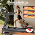 thumbnail image 3 of Folding Treadmill w/ Incline, 3.5HP Treadmill for Home w/ 330lb Capacity, 71 Programs, 3 of 10