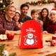 thumbnail image 5 of Decoraciones navideñas, adornos navideños, regalos navideños. Bolsa de regalo navideña de terciopelo rojo con cordón, bolsa estampada para dulces y galletas, bolsas de tela para regalos., 5 of 7