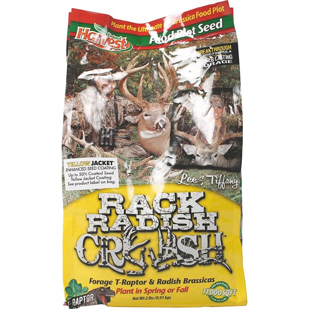 Harvest Hunting Supplies 73033 Rack Radish Crush Food Plot Seed, 1/4