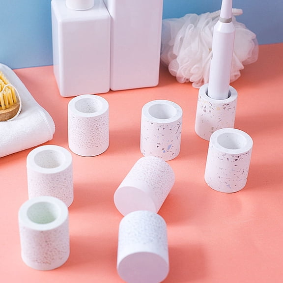 BESTYASH White Toothbrush Holder 1Pc Quick Drying Porous Rack for Bathroom Organization and Easy Toothbrush Storage