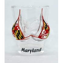 Maryland Flag Bikini Bust 3D Shot Glass