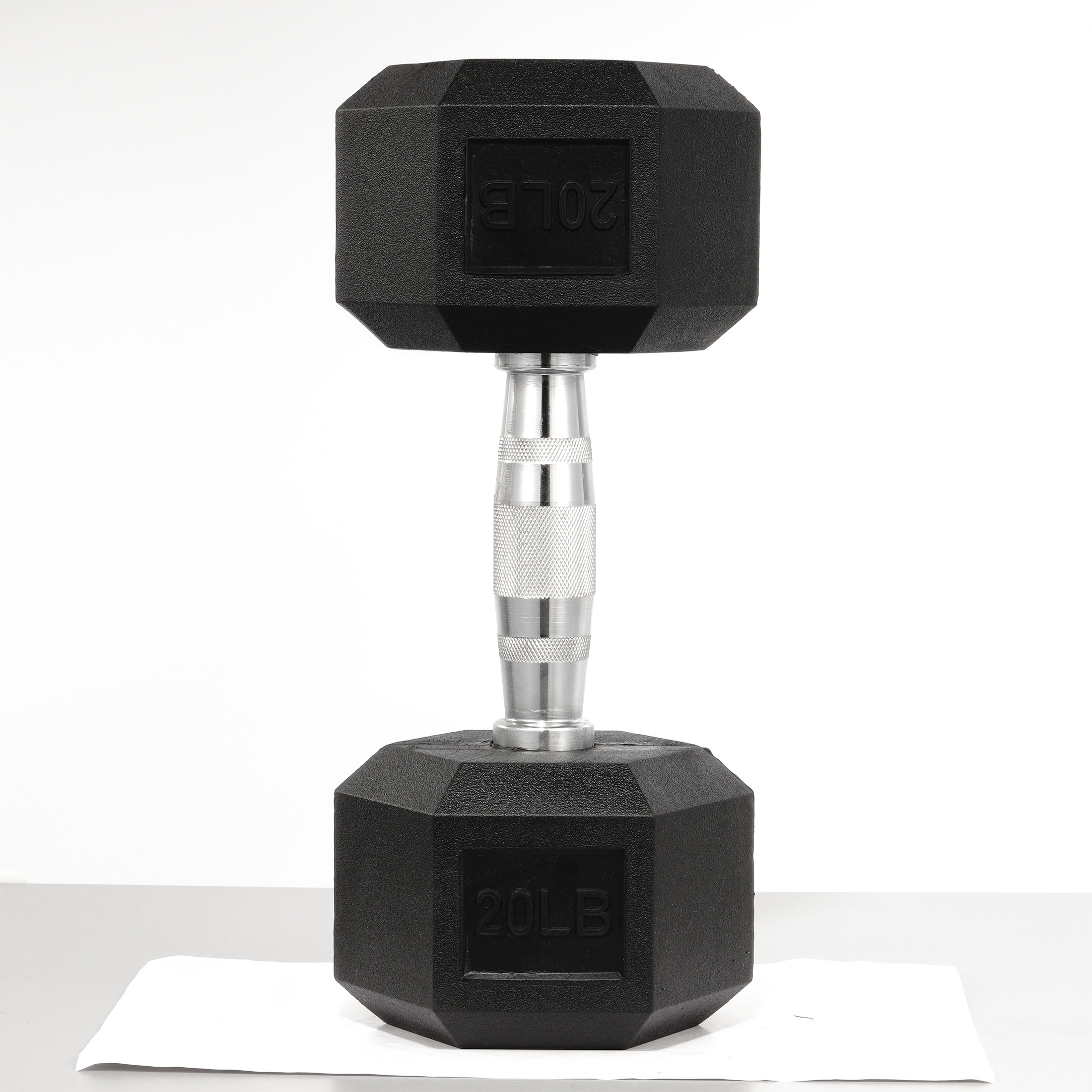 Gianna 20 lbs Hex Dumbbells with Rubber Coated, Hand Weights for Exercises and Fitness