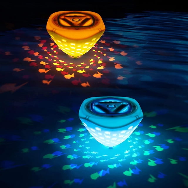 Pool Light,Ip67 Waterproof With 4 Pool Pond Modes Pool Fish Pattern Lamp Ip67 Color 6 Led Fish 4 Color 6 Modes Waterproof With Lamp Party Modes