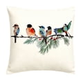 thumbnail image 2 of Home Decorations for Living Room 18X18 Inch Winter Bird Throw Pillow Cover Festive Teal Accent for Holiday Home Patio Couch Decor Gift for Seasonal Gatherings, 2 of 7