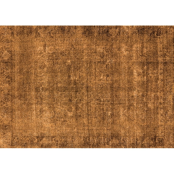 Ahgly Company Indoor Rectangle Oriental Orange Industrial Area Rugs, 6' x 9'