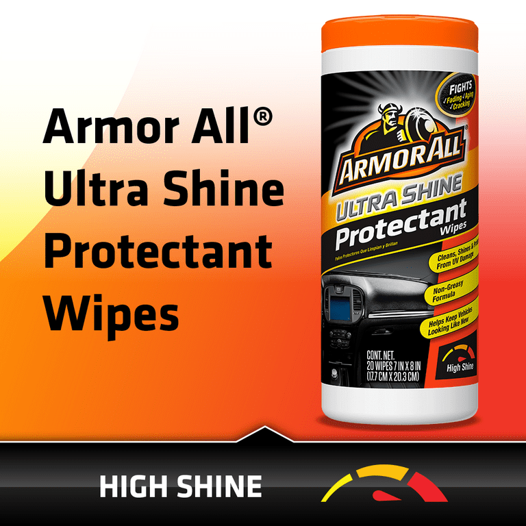 Armor All Car Interior Cleaner Wipes , Car Cleaning Wipes with Orange  Cleans Dirt and Dust in Cars, Trucks and Motorcycles, 25 Count