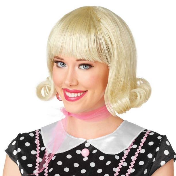 Halloween 50S Flip Blonde Wig