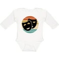 thumbnail image 3 of Inktastic Theater Masks Acting Retro Sunset Boys or Girls Long Sleeve Baby Bodysuit, 3 of 5