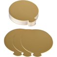 thumbnail image 4 of REJODA-3 Inch Cake Boards, 100pcs Mini Round Cake Cardboard for Mousse Cupcake, Cake Dessert, Cake Decorating, Gold., 4 of 4