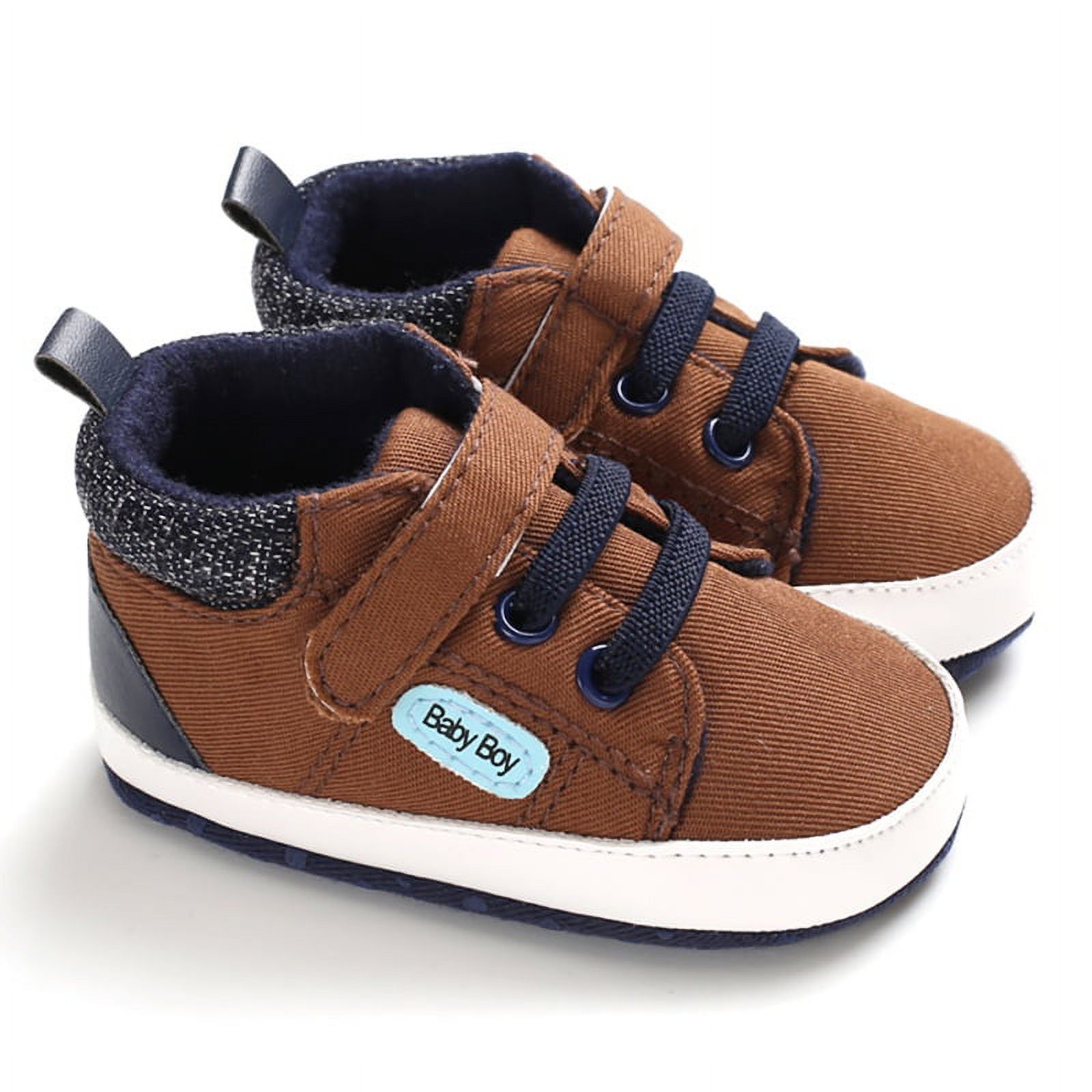 Infant Baby Boys Girls Canvas Toddler Sneakers Rubber Sole Non-Slip Candy Shoes First Walkers Prewalker Crib Shoes - image 2 of 8