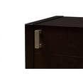 thumbnail image 6 of Baxton Studio Mandel Modern and Contemporary Dark Brown Wood Nightstand, 6 of 9