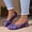 Blue, variant on Women's Casual Split Toe Colorful Polka Dot Walking Shoes, Flat Low Cut Design with Breathable Lining and Cushion Sole, Slip on Sneakers for Daily Leisure Wear