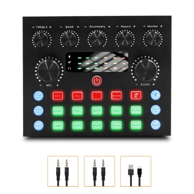 AcoustaLink BM-800 Condenser Recording Studio Microphone Kit with Live Sound Card & Voice Changer | Professional USB Podcast Mic, Adjustable Boom Arm, Pop Filter for Streaming, Gaming, Vocal Recording