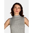 thumbnail image 5 of Nine.Eight Women's Sleeveless Ribbed Mock Neck Midi Dress, Sizes XS-XXXL, 5 of 5