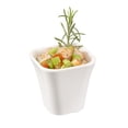 thumbnail image 2 of Restaurantware-Voga 6 Ounce Tasting Cups, 10 Premium Dessert Cups - Heavy-Duty, Top Rack Dishwashable, White Melamine Food Cups, Square, Serve Appetizers Or Desserts, 2 of 3