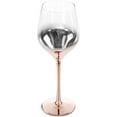 thumbnail image 3 of MyGift 19 oz Luxury Electroplated Rose Gold Crystal Stemware Wine Glasses, Set of 4, 3 of 7