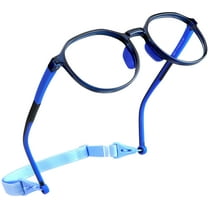 LifeArt Kid Blue Light Blocking Glasses, Filter 85% of Harmful Blue Light, Anti Eyestrain and Blurry, Computer Glasses (Clear Navy)