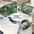 thumbnail image 5 of Dinosaur Throw Blanket, Dinosaur Blanket Plush Fleece Kids Blanket Soft Cozy Cartoon Sherpa Blankets with Jurassic Dinosaurs Good Gift for Children Boys Girls (Dinosaur 9, 60" x 80"), 5 of 6