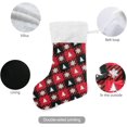 thumbnail image 3 of Coolnut 2 PSC Christmas Stockings Buffalo Plaid Geometric, 17.7" Xmas Fireplace Santa Socks Christmas Tree Hanging Stockings Decoration for Christmas Holiday Xmas Gift, 3 of 6