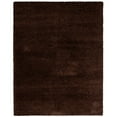 thumbnail image 3 of SAFAVIEH Santa Monica Chelsey Solid Shag Area Rug, Brown, 6'7" x 6'7" Square, 3 of 11