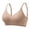 Beige bra for women, variant on Lace Banding Bras for Women No Underwire Ribbed Thin Strap Push Up V Neck Upper undergarment Comfortable Everyday Support Solid Color Bra
