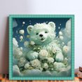 thumbnail image 2 of Kit Punto Cruz Con Oso Lindo Hilo Algodón Ecológico Bordado 16CT 50x50cm, 2 of 9
