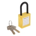 thumbnail image 3 of PL38-KD 38 mm PVC Curved Safety Lockout Padlock Yellow, 3 of 8