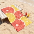 thumbnail image 6 of Citrus Fruit Print Beach Towel, 27.5x55in Oversized Quick Dry Pool Towel for Beach, Gym, Travel, 6 of 6