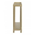 thumbnail image 2 of HomeRoots 515518 24 in. Narrow Distressed Oak Wood End Tables with Shelf - Set of 2, 2 of 5