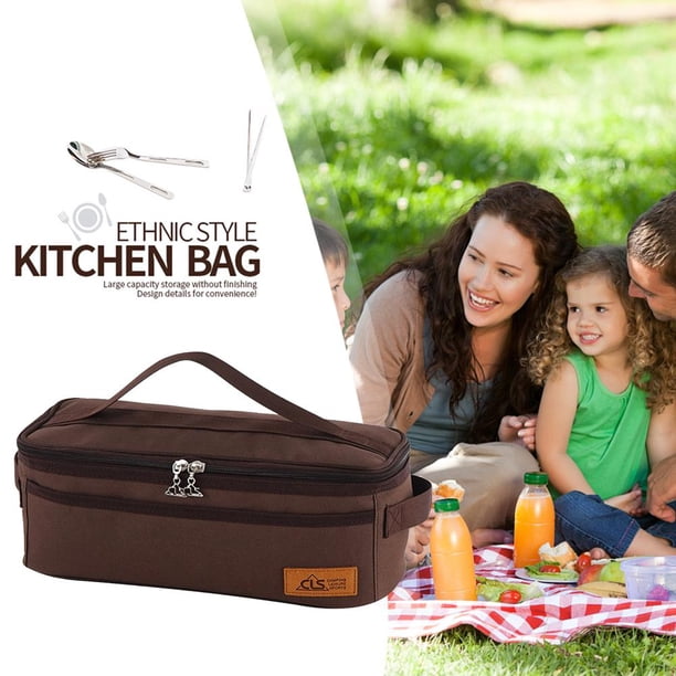 Bolsa de barbacoa Estuche impermeable para cubiertos de Picnic para acampar al aire libre para palillos cuchara tenedor cuchillo Barbie Nuevos Originales