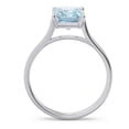 thumbnail image 4 of 2.50 T.C.W Emerald Cut Aquamarine Gemstone Classic Wedding Ring for Women Solid 14K White Gold Size 5.5 by Diamond-Capitals, 4 of 8