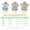 thumbnail image 2 of Sonducket estilo informal para niños, patrón de rayas, cuello vuelto, camisa, pantalón, conjunto de fiesta, niños, niñas, Tops, conjuntos de ropa Amarillo 90cm, 2 of 6