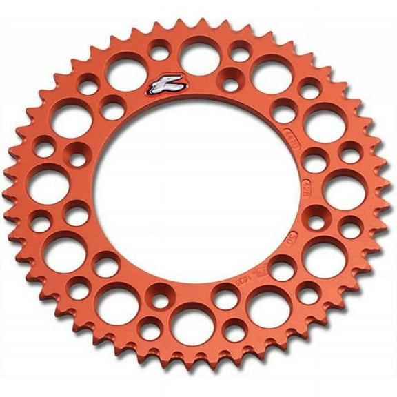 Renthal 50 Tooth Orange Ultralight Rear Sprocket (441U-428-50GPOR)