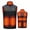 34 Black, variant on guisaled Heated Vest, Unisex 9 Heating Zones Rechargeable USB Heated Vest Full Zip Windproof Warming Lightweight Outdoor Heated Jackets