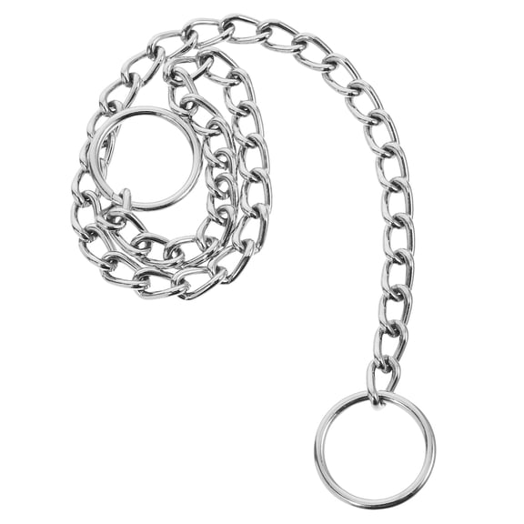 MUSEYA Metal Dog Collar Dog Collar Necklace Silver 1Set Adjustable Use