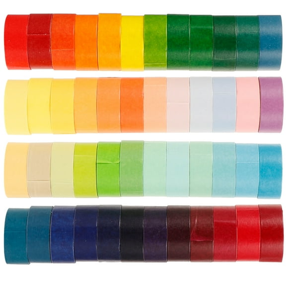48 Rolls Adhesive Tape Washi Refills Double Sided Heavy Duty
