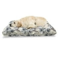 thumbnail image 1 of Hummingbird Pet Bed, Birds and Hibiscus Flowers Nostalgia Antique Design Classical Print, Chew Resistant Pad for Dogs and Cats Cushion with Removable Cover, 24" x 39", Teal Brown, by Ambesonne, 1 of 4