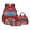 Red-Cartoon Fire Truck, variant on Kuiaobaty Cartoon Truck Print Backpack and Lunch Bag Set for Boys 8-12 InsulatedLunch Bag with Pencil Bags Lightweight Backpack Pencil Pouch with Zipper for School