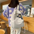 thumbnail image 5 of 1pc Simple Fashion Schoolbag, Large Capacity Versatile Casual Backpack, 5 of 5