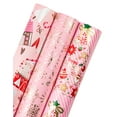 WRAPAHOLIC Christmas Wrapping Paper Roll Mini Roll 3 Rolls 17