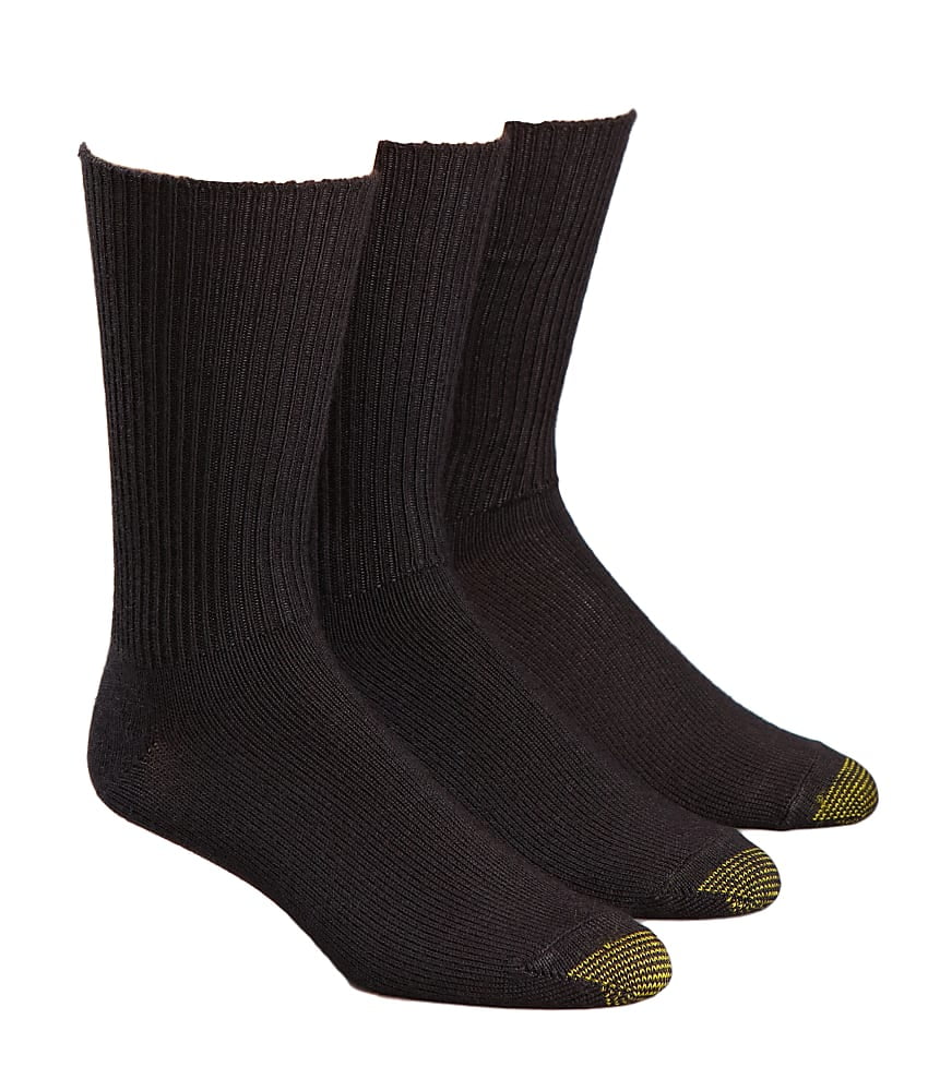 GOLDTOE Gold Toe Men's Fluffies Crew Socks, 3 Pack