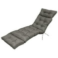 thumbnail image 2 of JIAN YA NA Lounge Chaise Chair Cushion Outdoor Indoor Seating Cushions Rocking Chair Padded with Ties (Dark Gray), 2 of 10