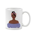 thumbnail image 1 of Tropical Turban Afro Woman Mug - Image by Shutterstock,, 1 of 4