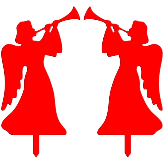 2pcs Angel Christmas Yard Signs with Stakes, Garden Decorations for Holiday Outdoor Display