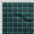 thumbnail image 4 of oneOone Viscose Chiffon Dark Teal Green Fabric Plaid Quilting Supplies Print Sewing Fabric By The Yard 42 Inch Wide, 4 of 4