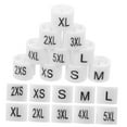 thumbnail image 4 of Minkissy 200Pcs White Plastic Clothes Hanger Size Markers Clear Number Coding Tags, 4 of 8