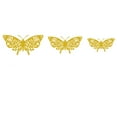 thumbnail image 2 of TFYZYY Flying Hollow Butterfly Wall Stickers for Home Decoration, Festive Party Layout, Cardboard, Gold, 12-Piece Set, 2 of 3